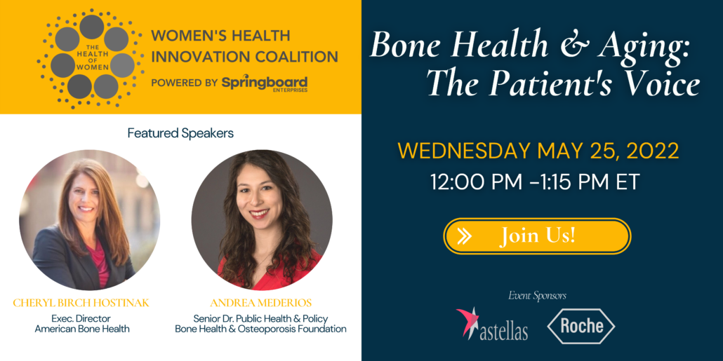 Women's Health Forum Series Bone Health and Aging Springboard